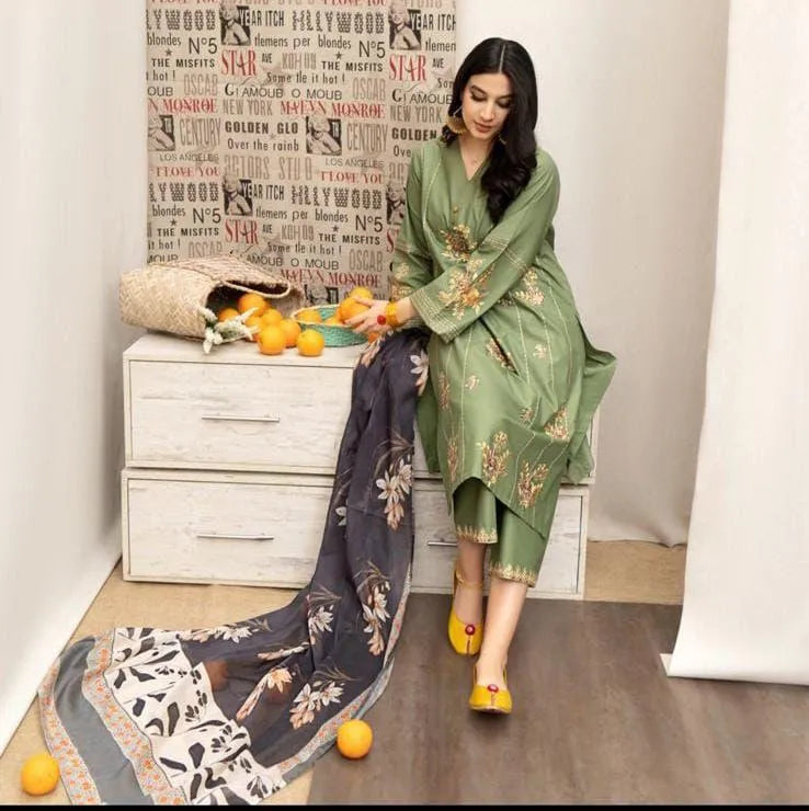 URGE PURE LAWN 3PC EMBROIDERED