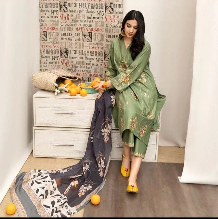 URGE PURE LAWN 3PC EMBROIDERED