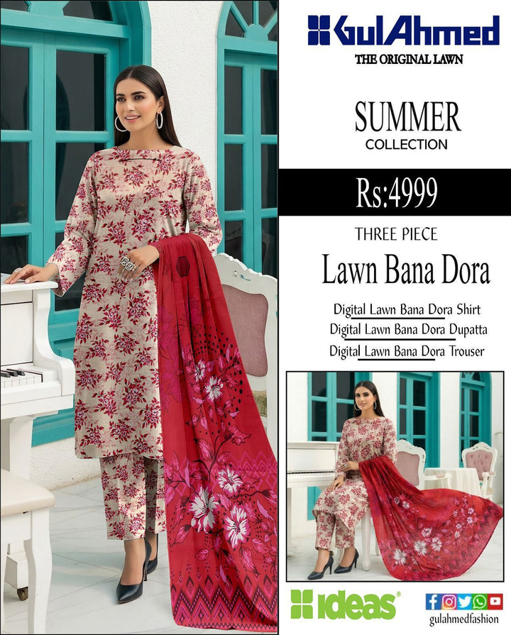 Gul Ahmed Bana Dora 2026 3pcs