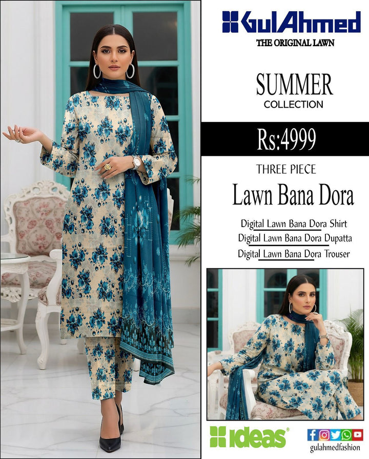 Gul Ahmed Bana Dora 2026 3pcs