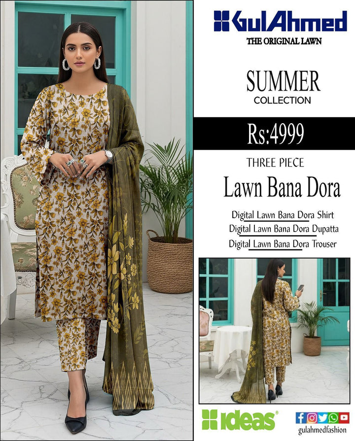 Gul Ahmed Bana Dora 2026 3pcs