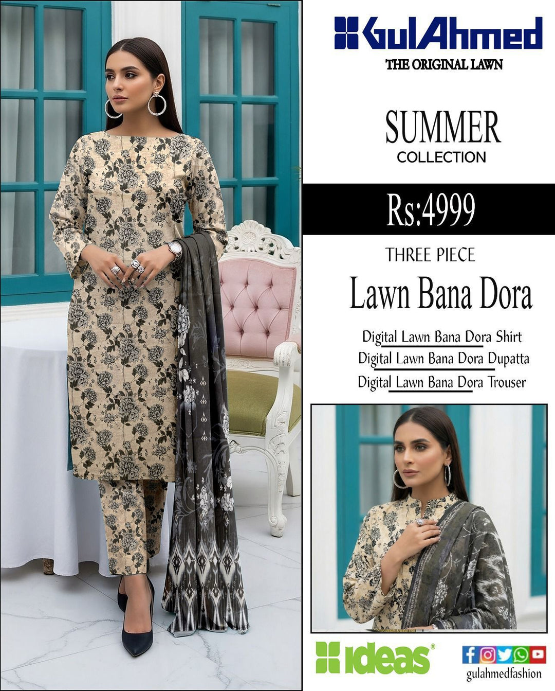 Gul Ahmed Bana Dora 2026 3pcsCollection ✨