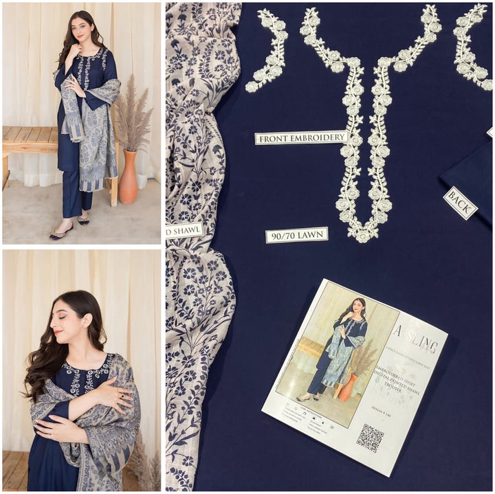URGE PURE LAWN 3PC EMBROIDERED