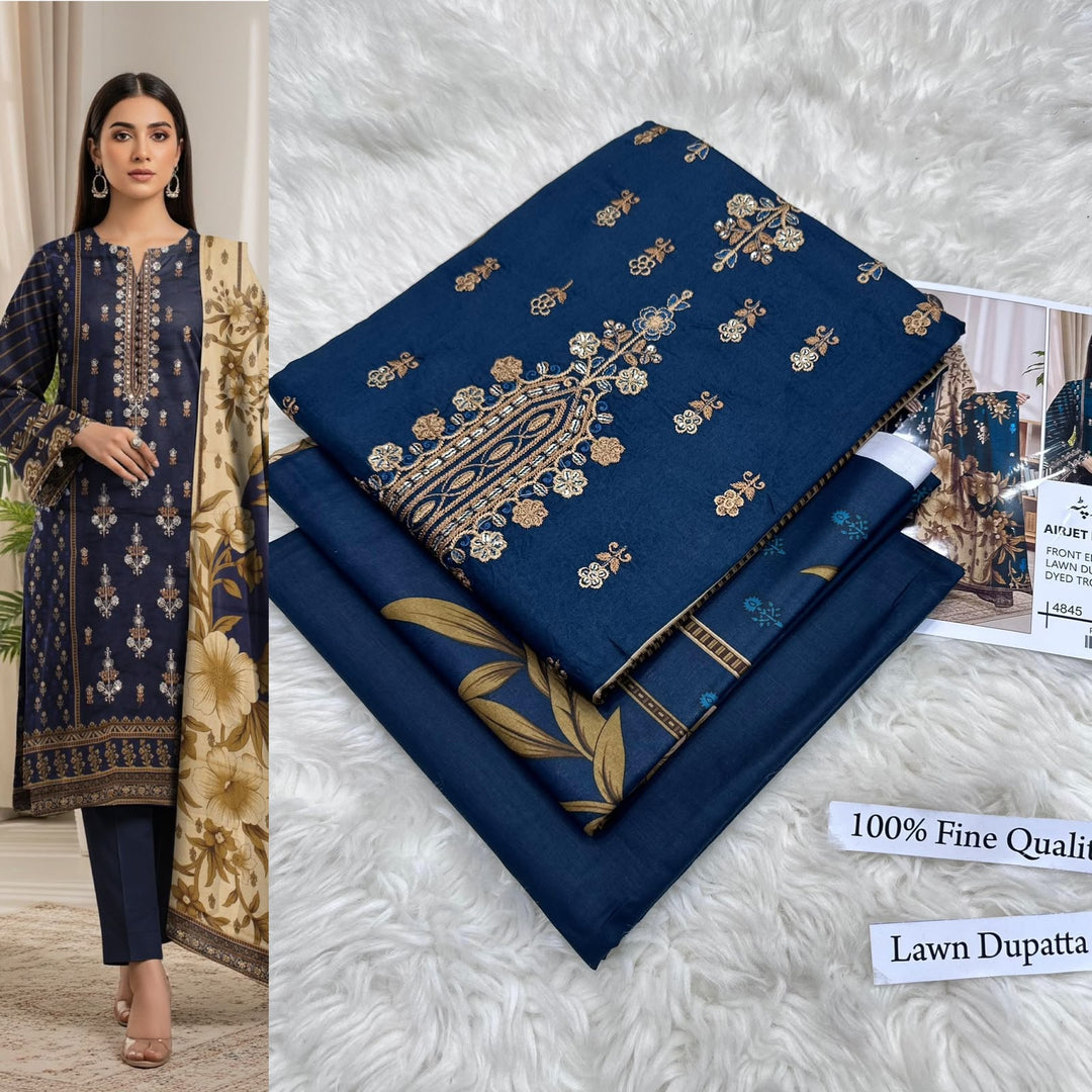LAWN WITH LAWN DUPATTA VOLUME