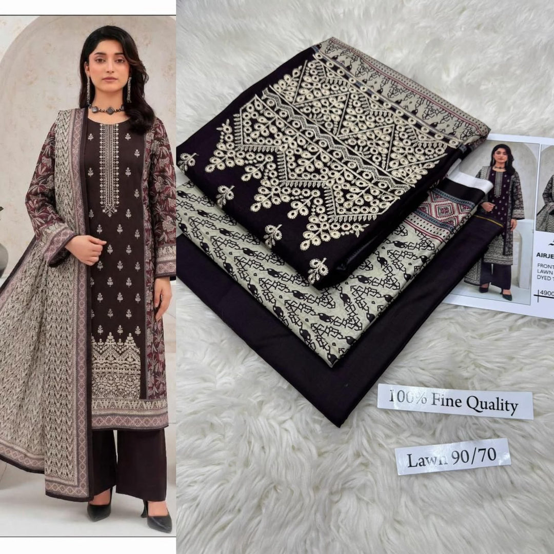 LAWN WITH LAWN DUPATTA VOLUME