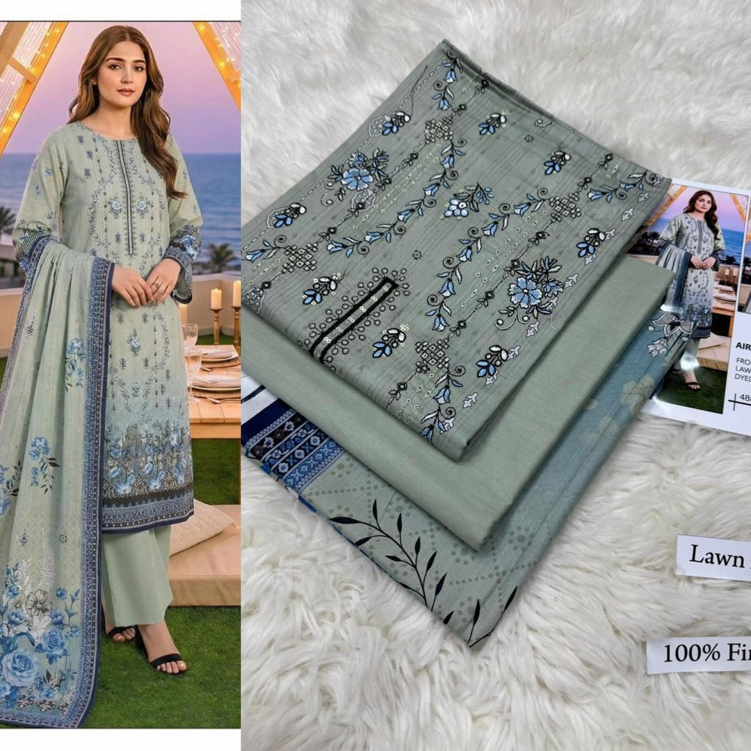 LAWN WITH LAWN DUPATTA VOLUME