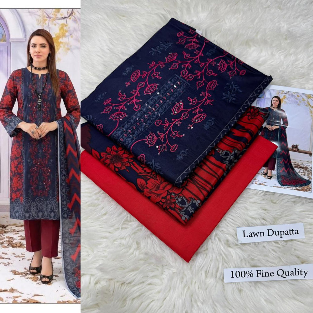 LAWN WITH LAWN DUPATTA VOLUME