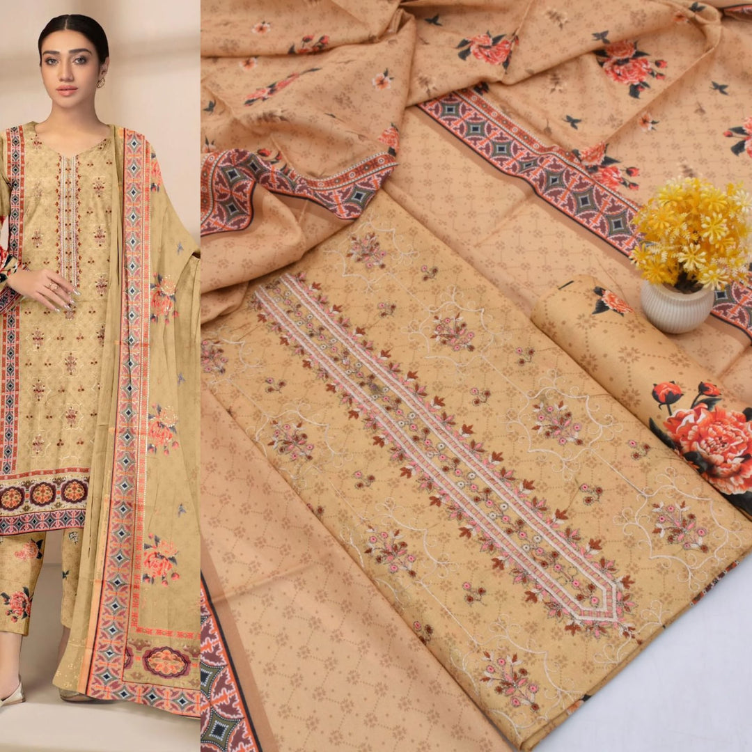 LAWN WITH LAWN DUPATTA VOLUME