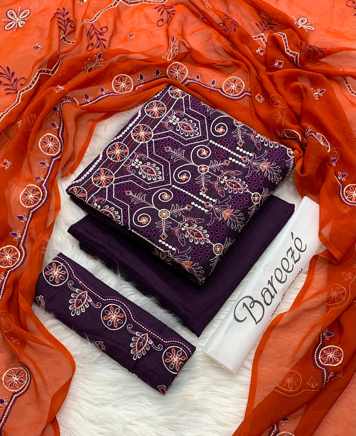BAREEZE EMBRIODERY 3PC