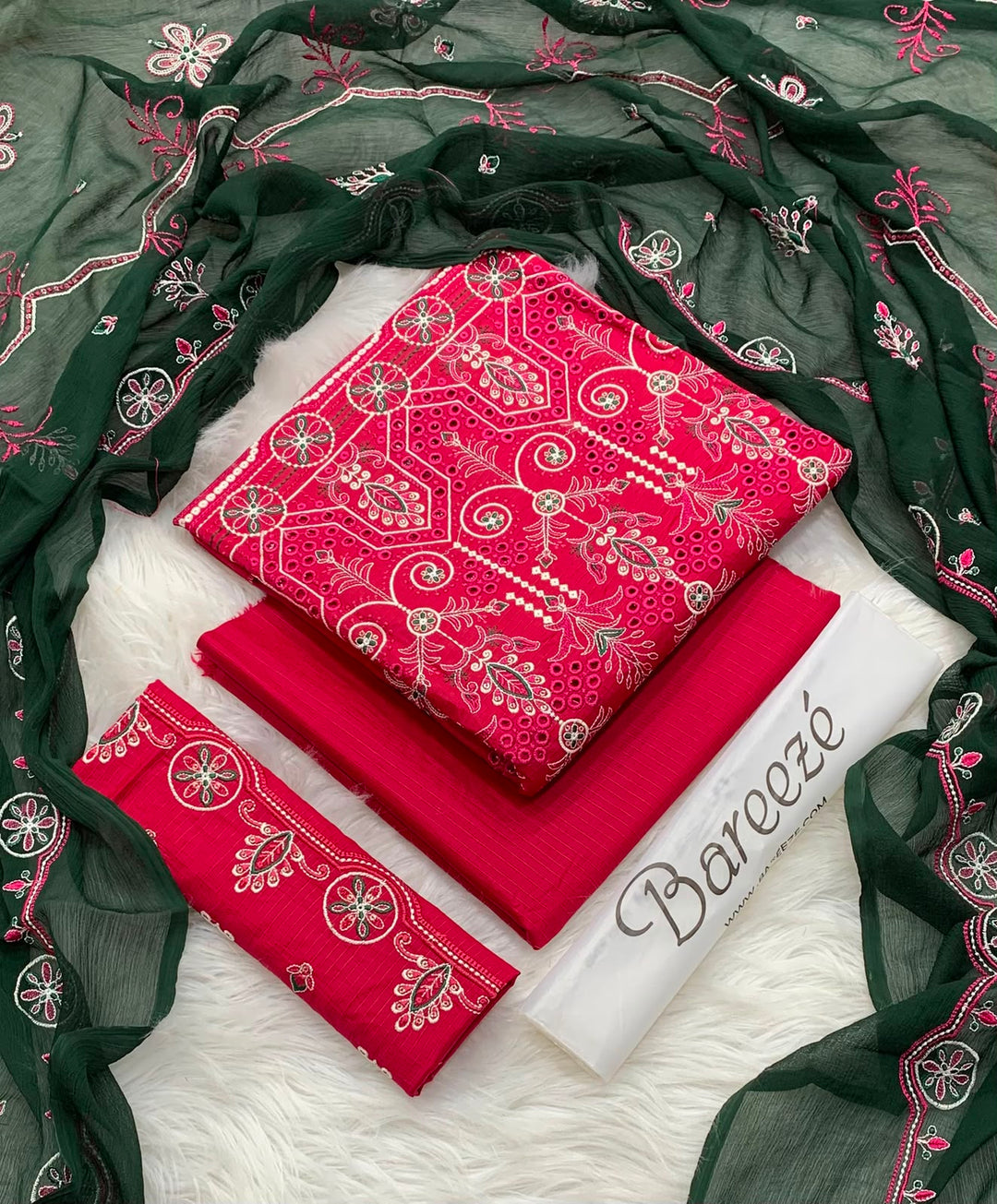 BAREEZE EMBRIODERY 3PC