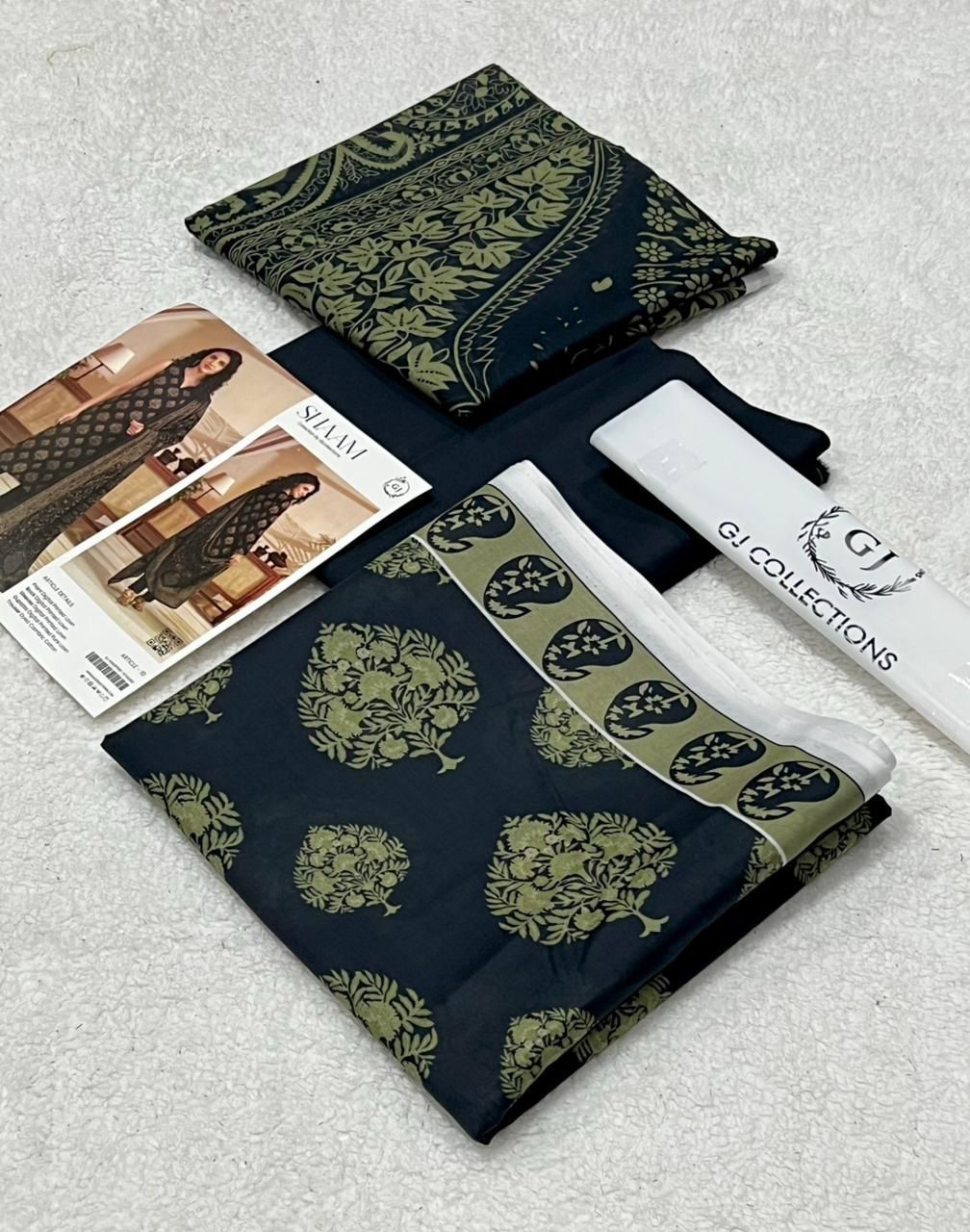 GJ FASHION `  Front Luxury Lawn