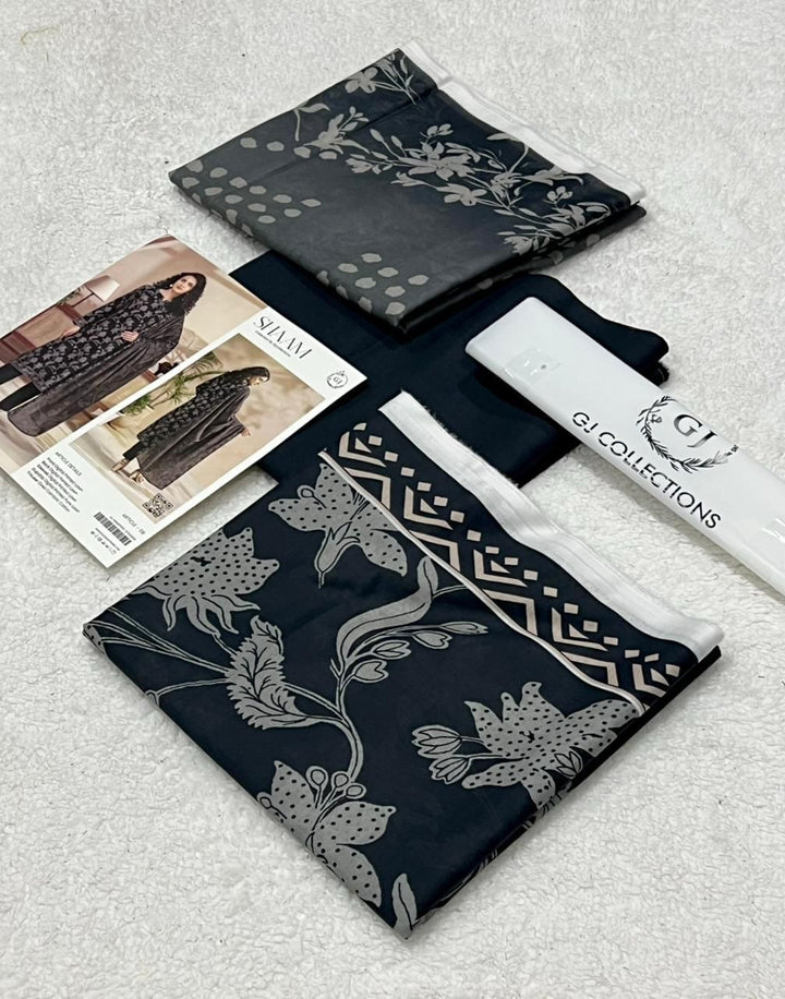 GJ FASHION `  Front Luxury Lawn