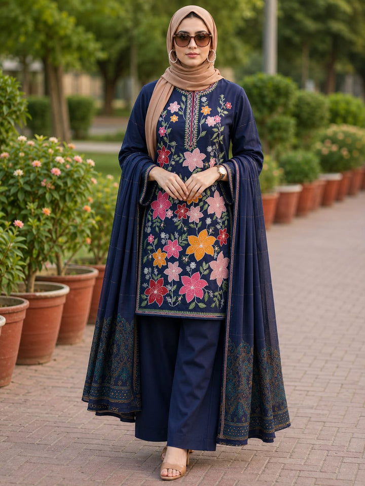 Bareeza  Emb doria lawn shirt