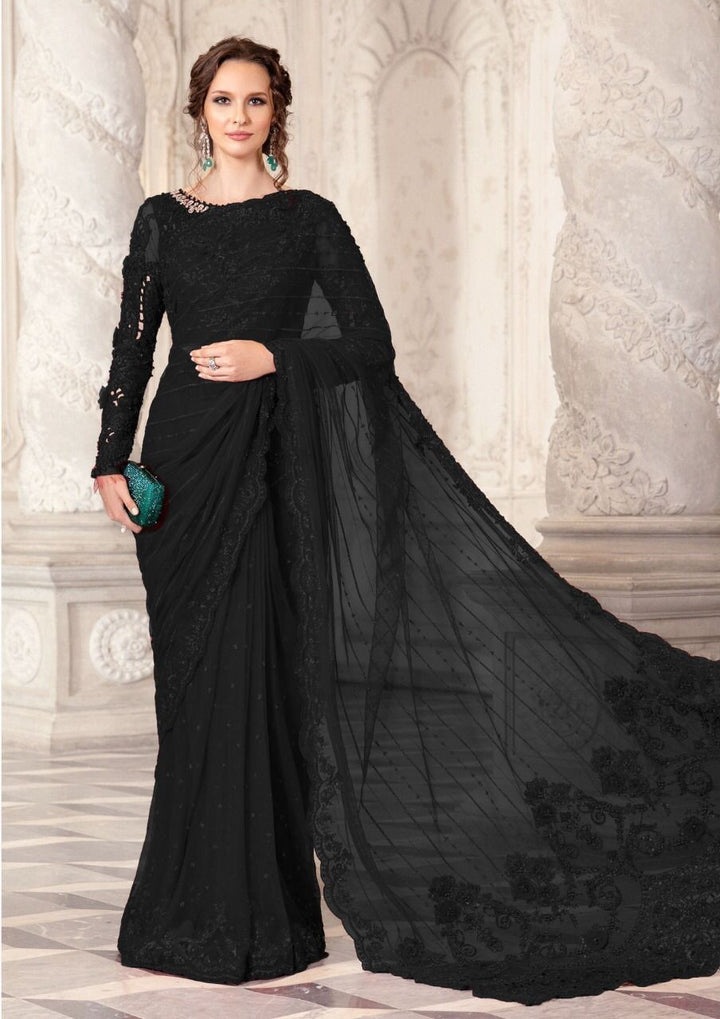 MARIA B NET SAREE